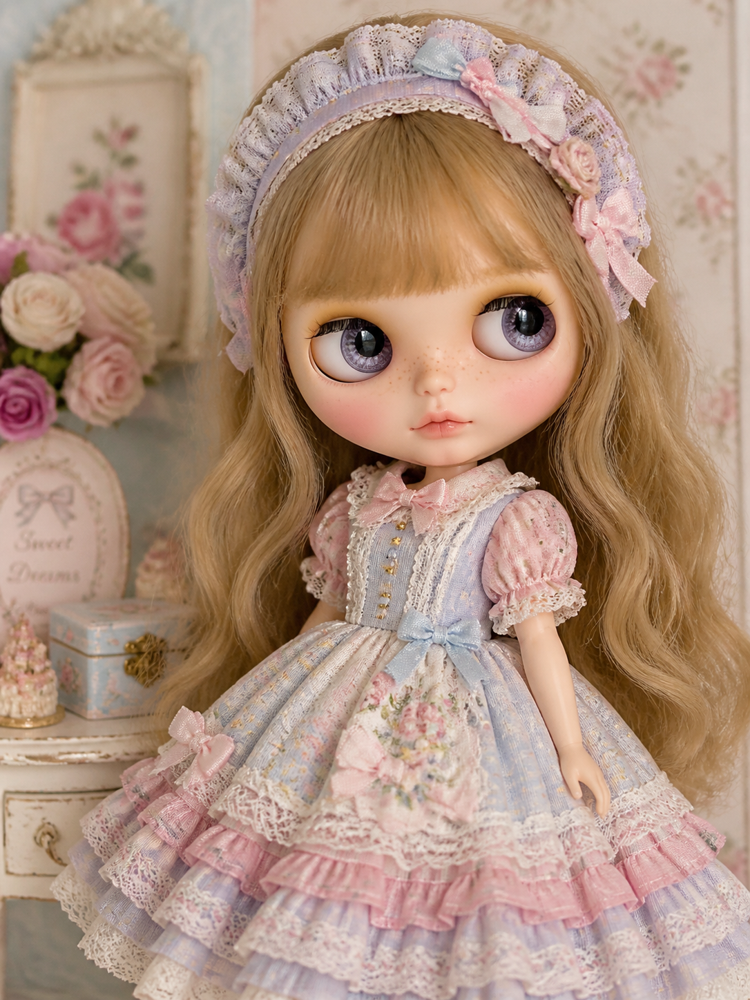 Cute Blythe doll outfit template